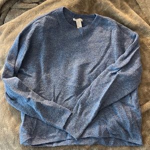 h&m blue sweater